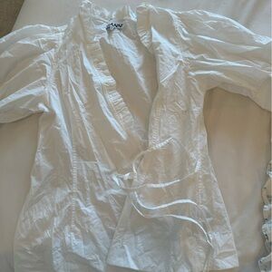 GANNI tie blouse